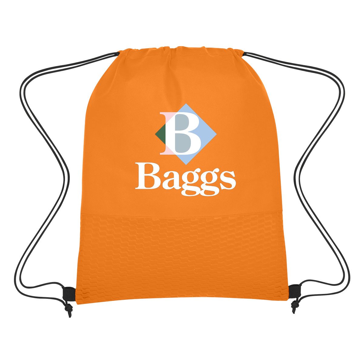 Wave Design Non-woven Drawstring Bag