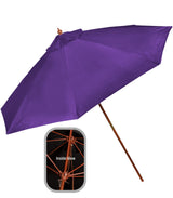 9' Wooden Polyester Market Umbrella