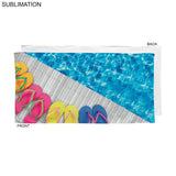 24 Hr Express Ship - Stock Design Sublimated, Absorbent Microfiber Dri-Lite Terry Beach, 30x60