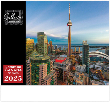 Galleria Wall Calendar 2025 Scenes of Canada (English/French)