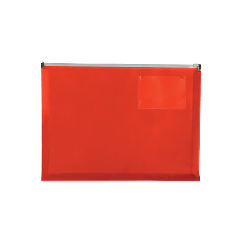 PP Zip Closure Envelope w/Business Card Slot