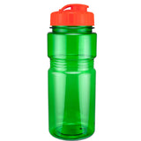 20 Oz. Translucent Recreation Bottle w/ Flip Top Lid