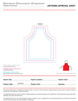 72 Hr Fast Ship - Domestic made Bib Apron, 25x31, No Pockets, Fully Sublimated Background