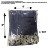 Denim Beachy Cottage Blanket, 50x60, Blank Only