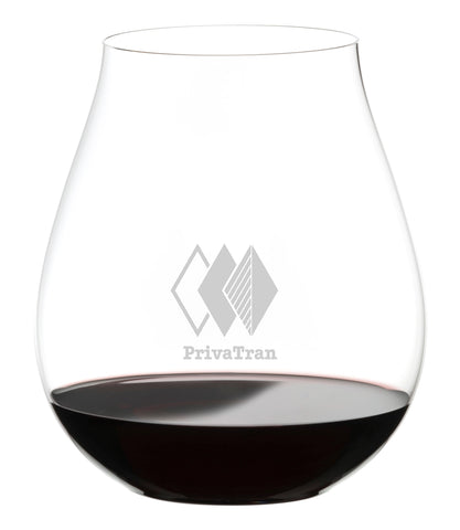 New World Pinot Noir, 25.75oz RIEDEL O crystal stemless wine glass