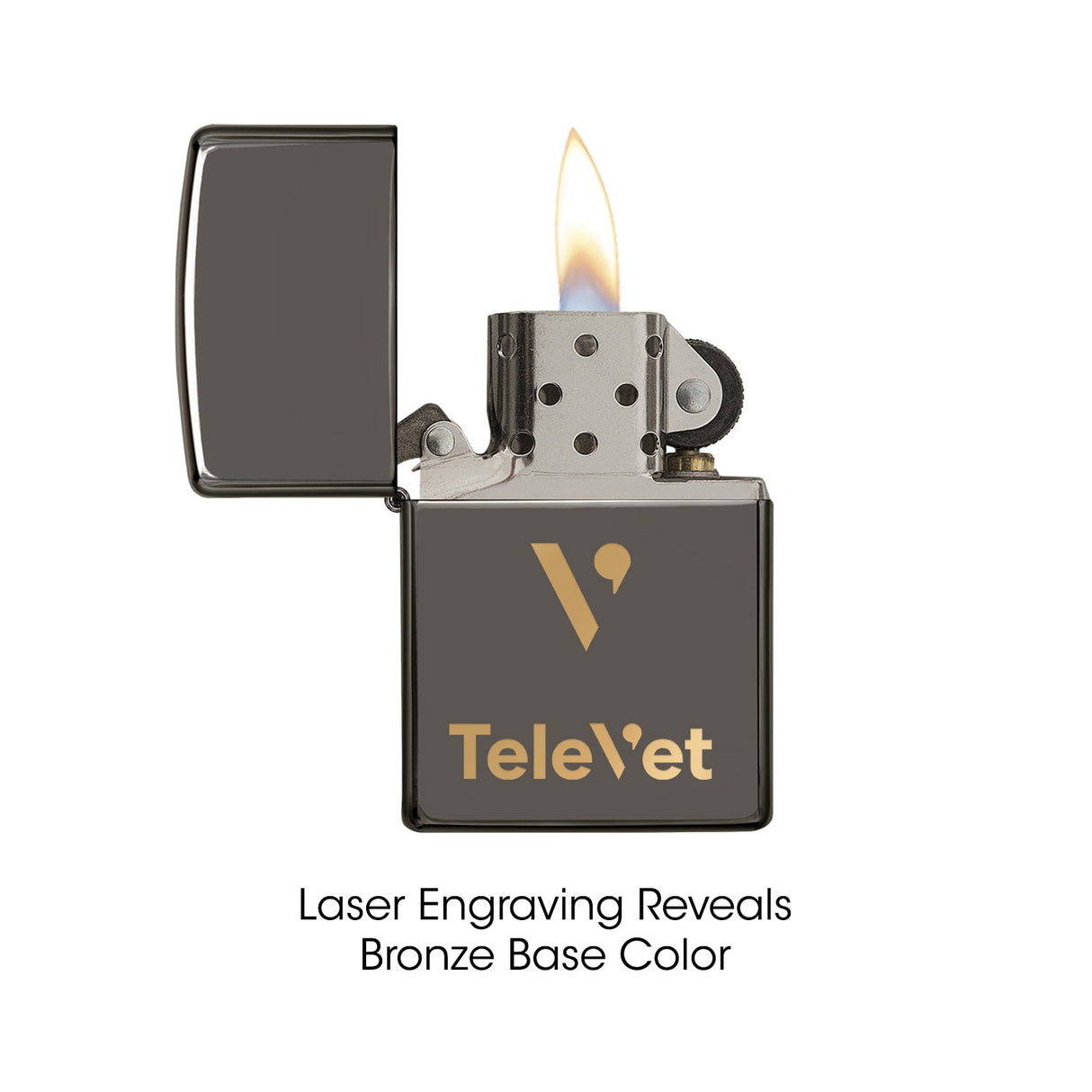 High Polish Classic Black Ice® Zippo® Windproof Lighter