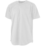 Youth Wicking Two-Button Baseball Jersey