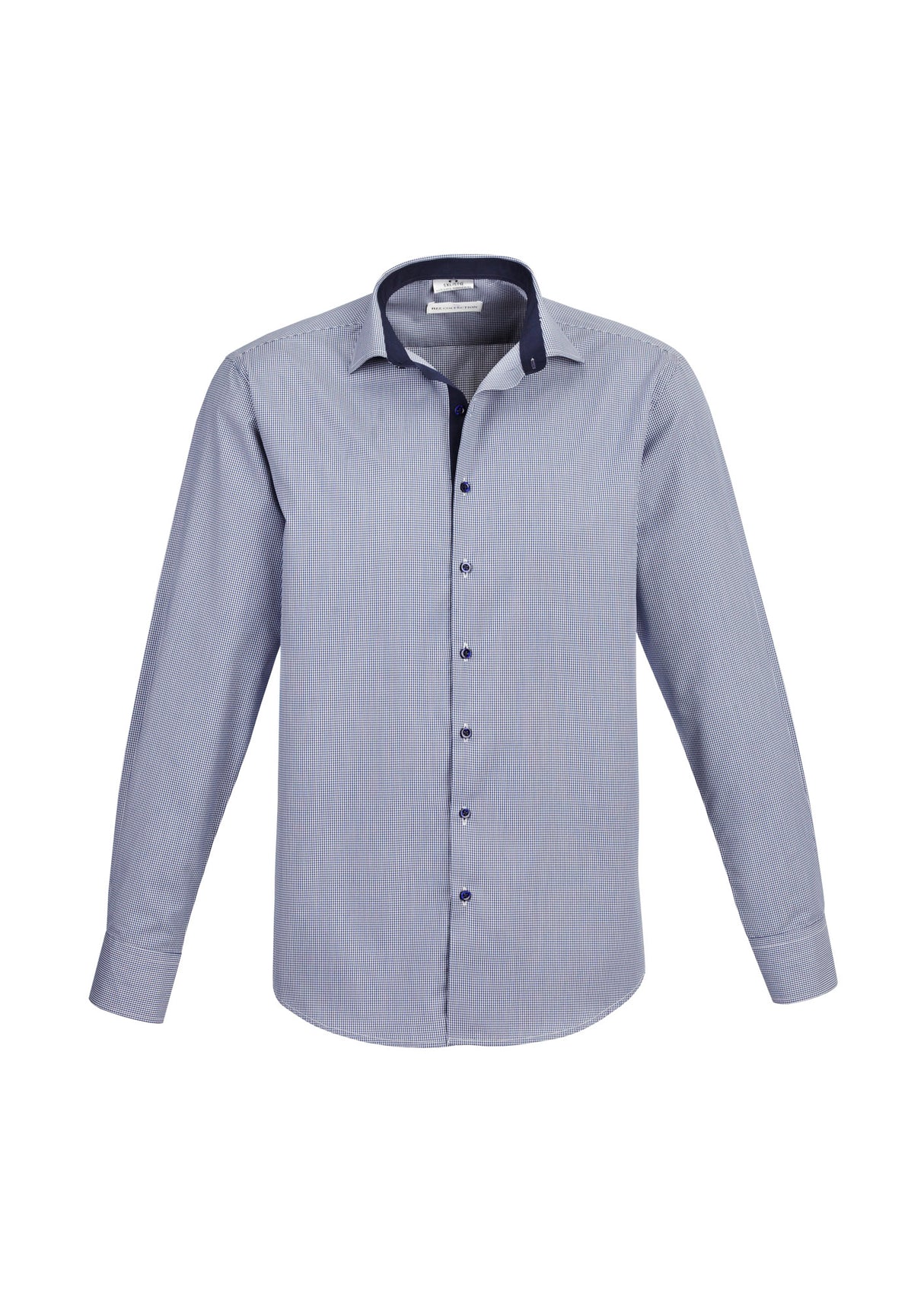 Edge Yarn Dyed Check Men's Long Sleeve Shirt
