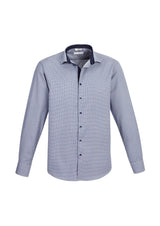 Edge Yarn Dyed Check Men's Long Sleeve Shirt