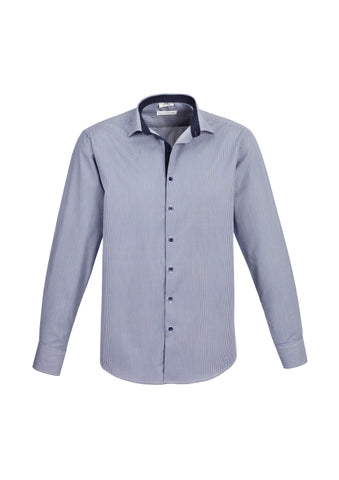 Edge Yarn Dyed Check Men's Long Sleeve Shirt