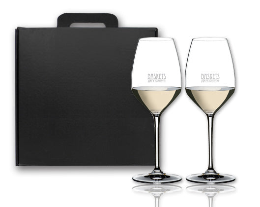~ Riesling 16.25oz RIEDEL crystal Set of 2 in Raven gift box