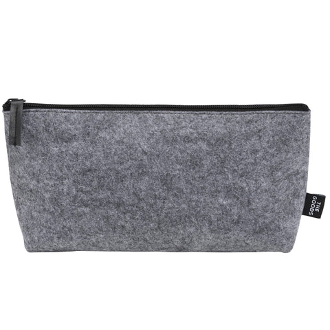 000296 The Goods Recycled Felt Zippered Pouch
