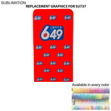 24Hr Express Ship - Replacement Full Color Graphics Double Sided for 4'W x 90"H EuroFit Banner