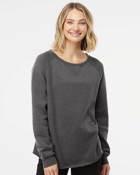 Independent Trading Co Women's California Wave Wash Crewneck Sweatshirt