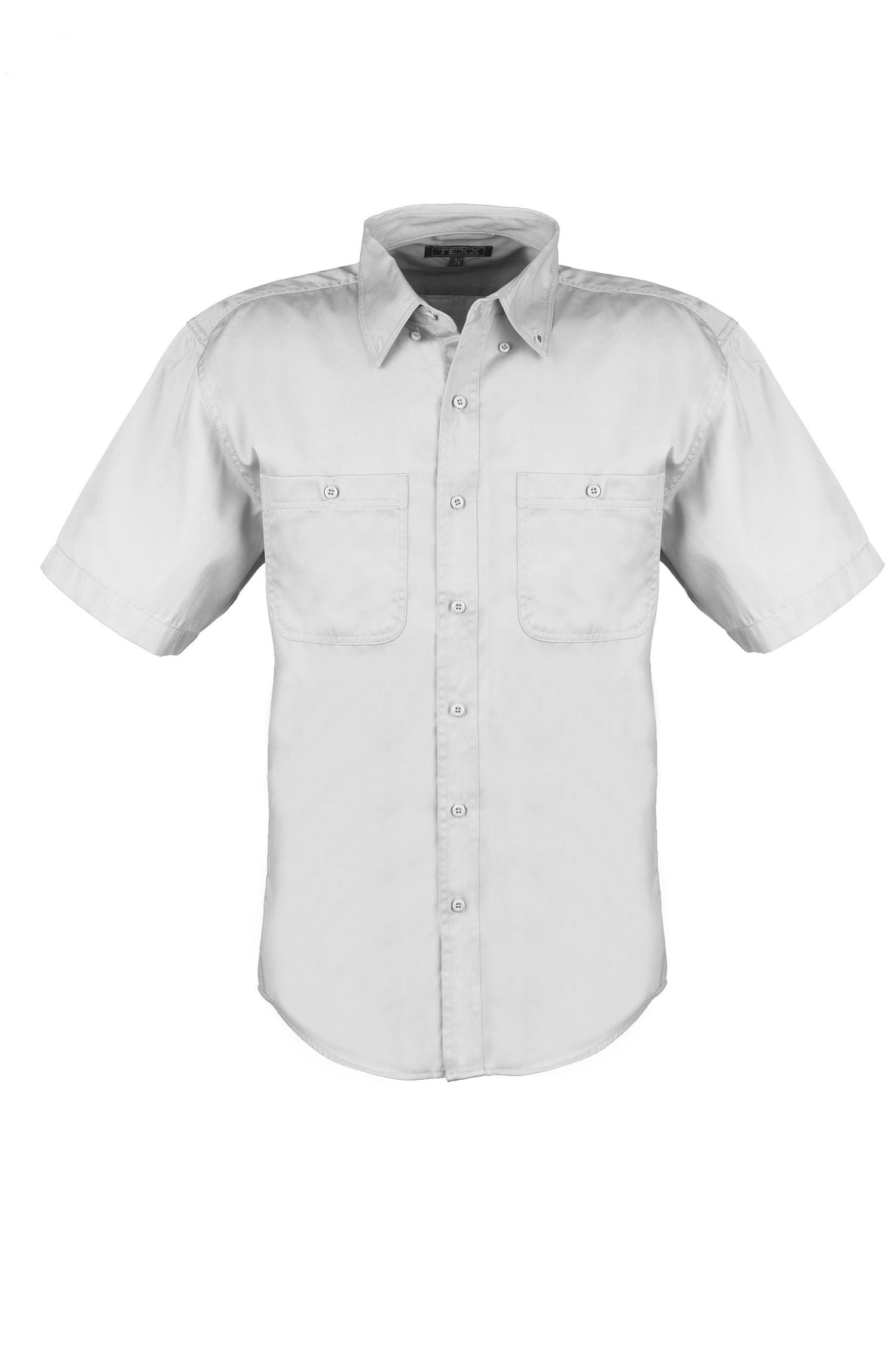 Men's Cotton Blend Twill Short Sleeve Shirt Tall (WHITE) (LT-3XLT)