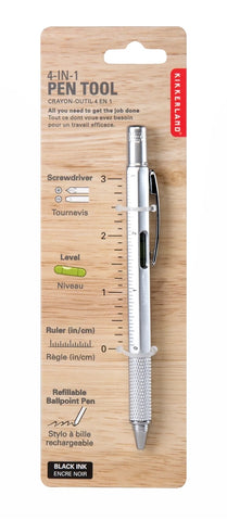 4-in-1 Pen Tool, Silver