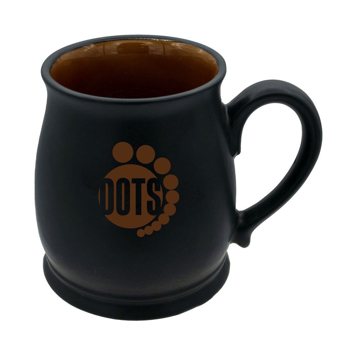 Economy Stockholm 14oz Black/Dark Yellow ceramic mug