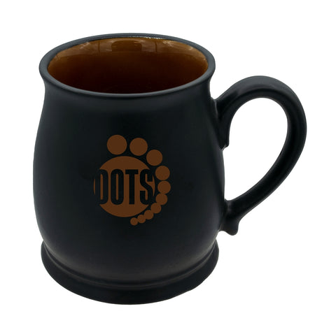 Economy Stockholm 14oz Black/Dark Yellow ceramic mug