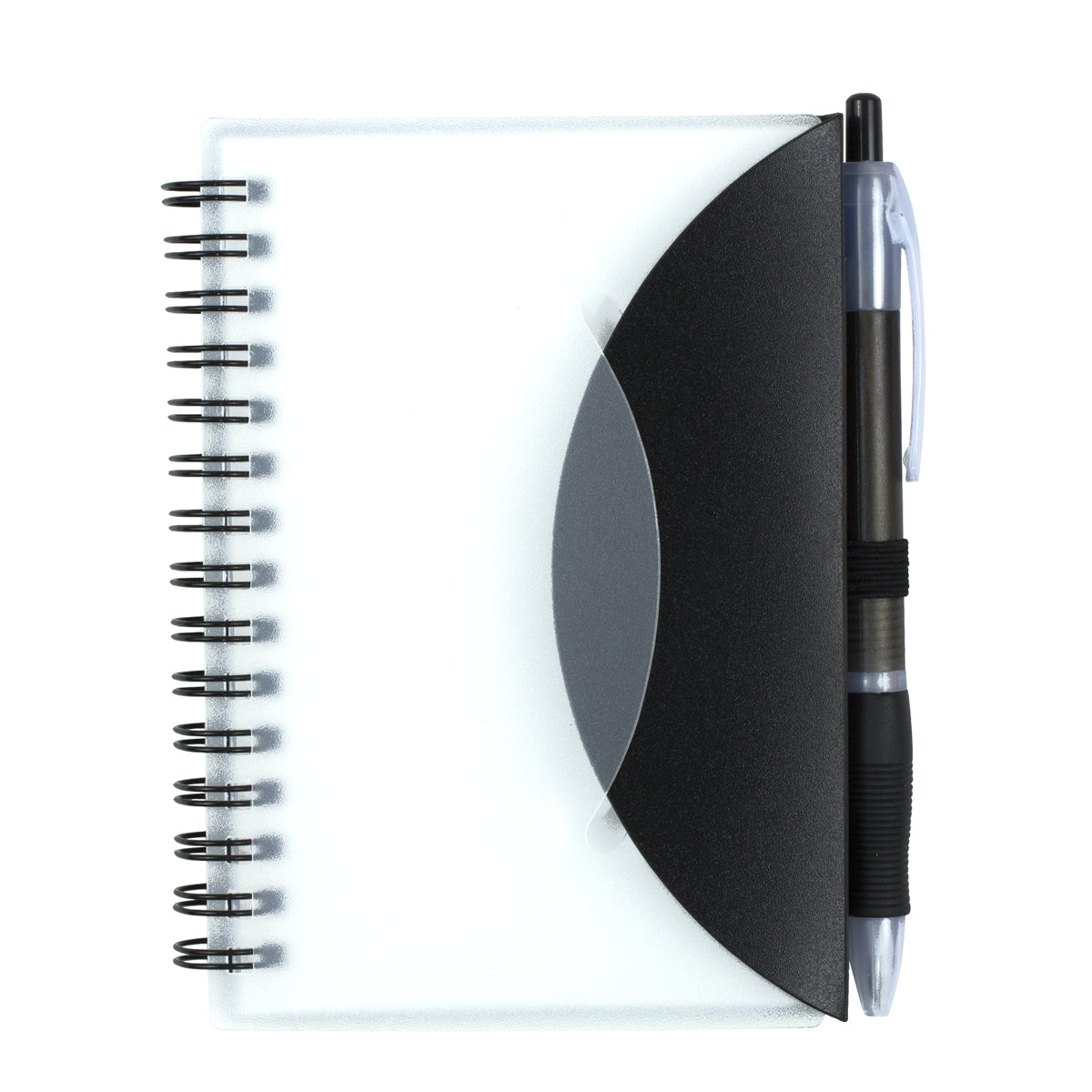 "Cupertino" Stylish Spiral Notepad Notebook with Matching Colour Pen