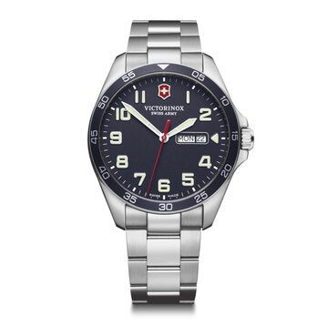 FieldForce Stainless Steel Watch w/Blue Dial