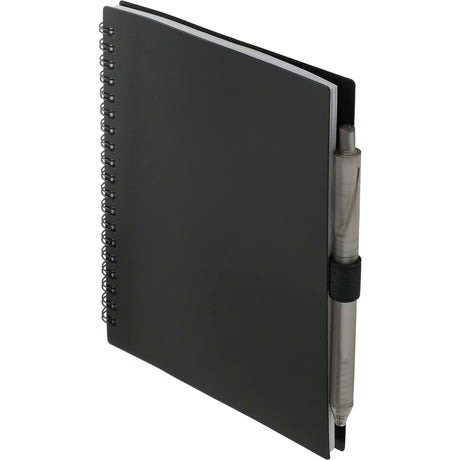 5.5" x 7" FSC Recycled Spiral Notebook w/ RPET Pe