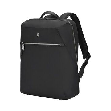 14'' Victoria Signature Black Compact Backpack w/10