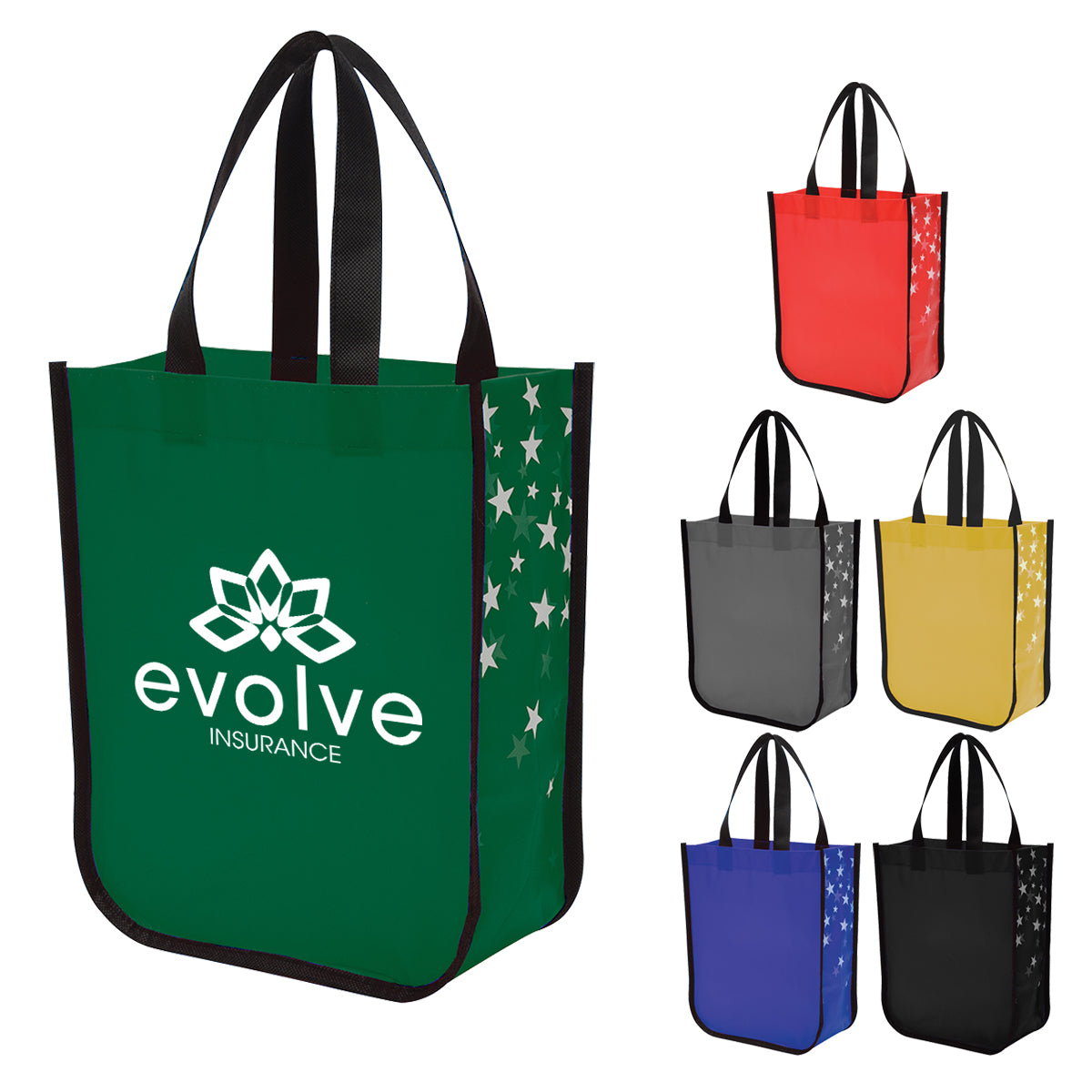 Star Struck Laminated Non-woven Tote Bag