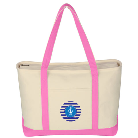 Large Starboard Cotton Canvas Tote Bag