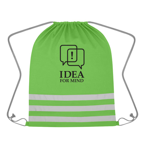 Reflective Safety Drawstring Bag