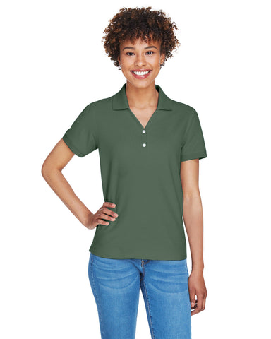 Devon and Jones Ladies' Pima Piqué Y-Collar Polo