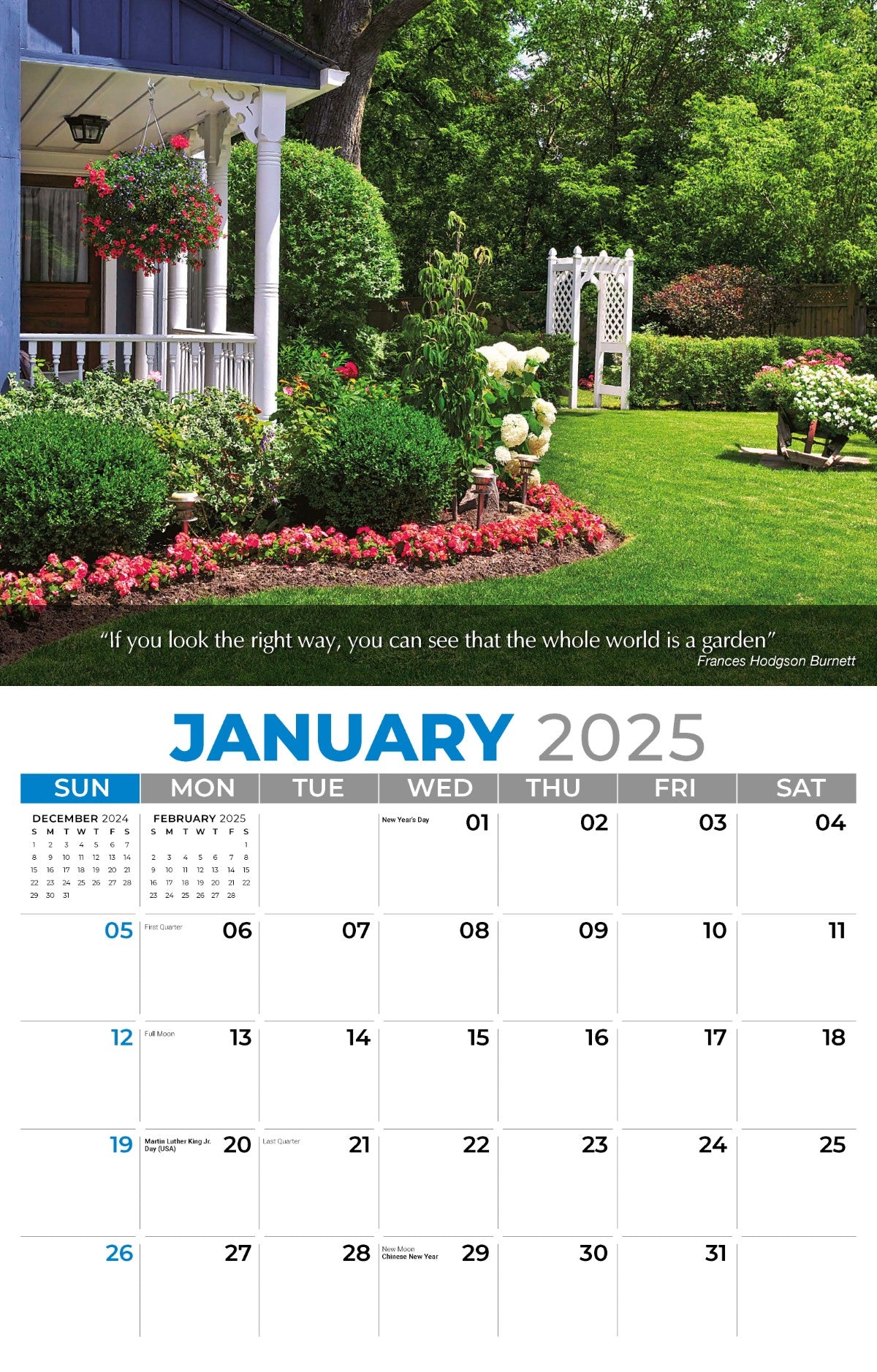 Galleria Wall Calendar 2025 Flowers & Gardens