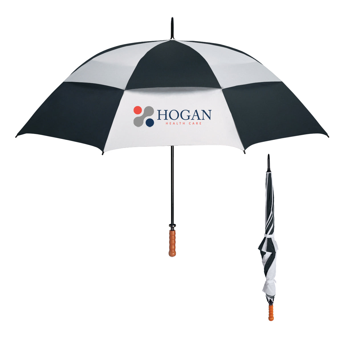 68" Arc Windproof Vented Umbrella