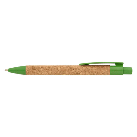 Bali Cork Pen with Wheat Plastic Trim - ColorJet