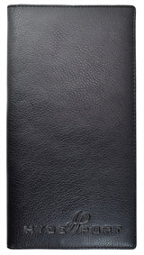 Passport & Ticket Holder black textured simuleather