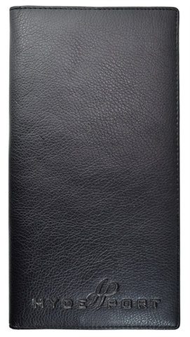 Passport & Ticket Holder black textured simuleather