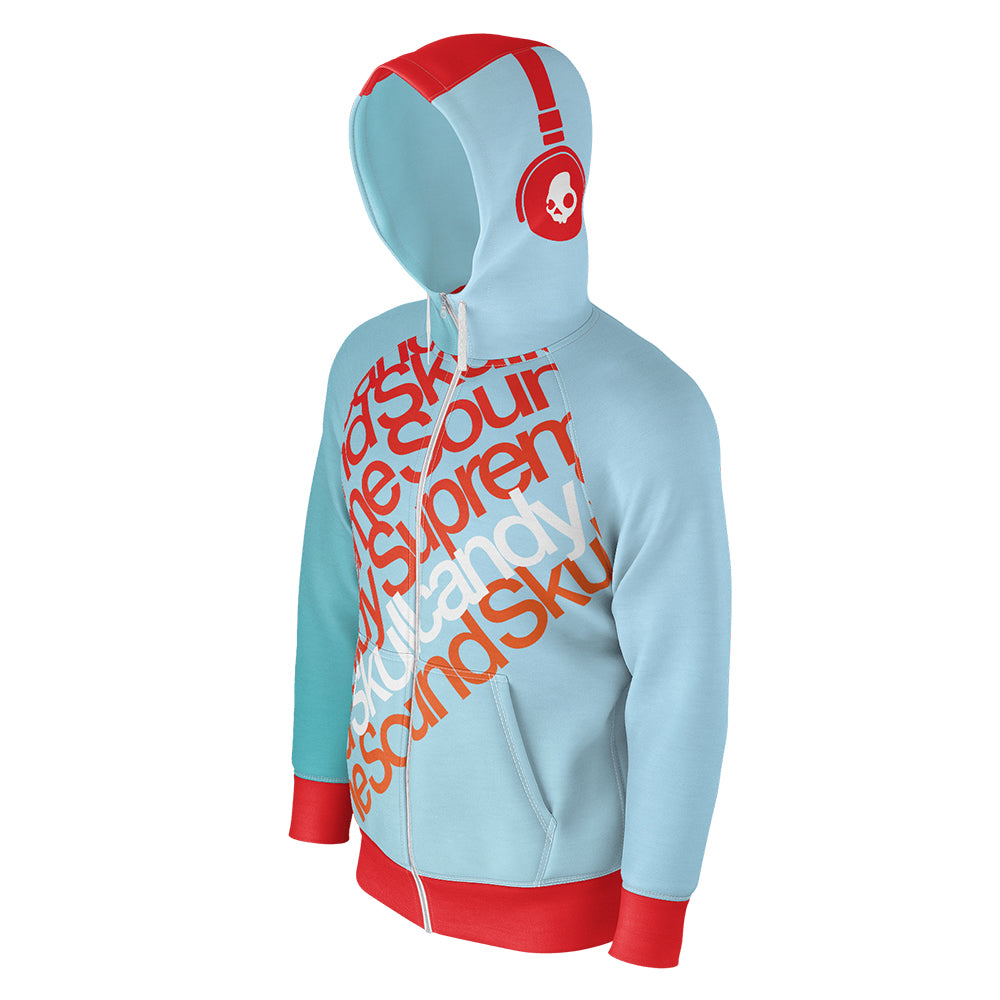 RUSTY Import Unisex Dye-Sublimated Raglan Full-Zip Hoodie