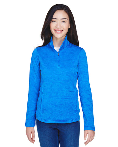 DEVON AND JONES Ladies' Newbury Mélange Fleece Quarter-Zip