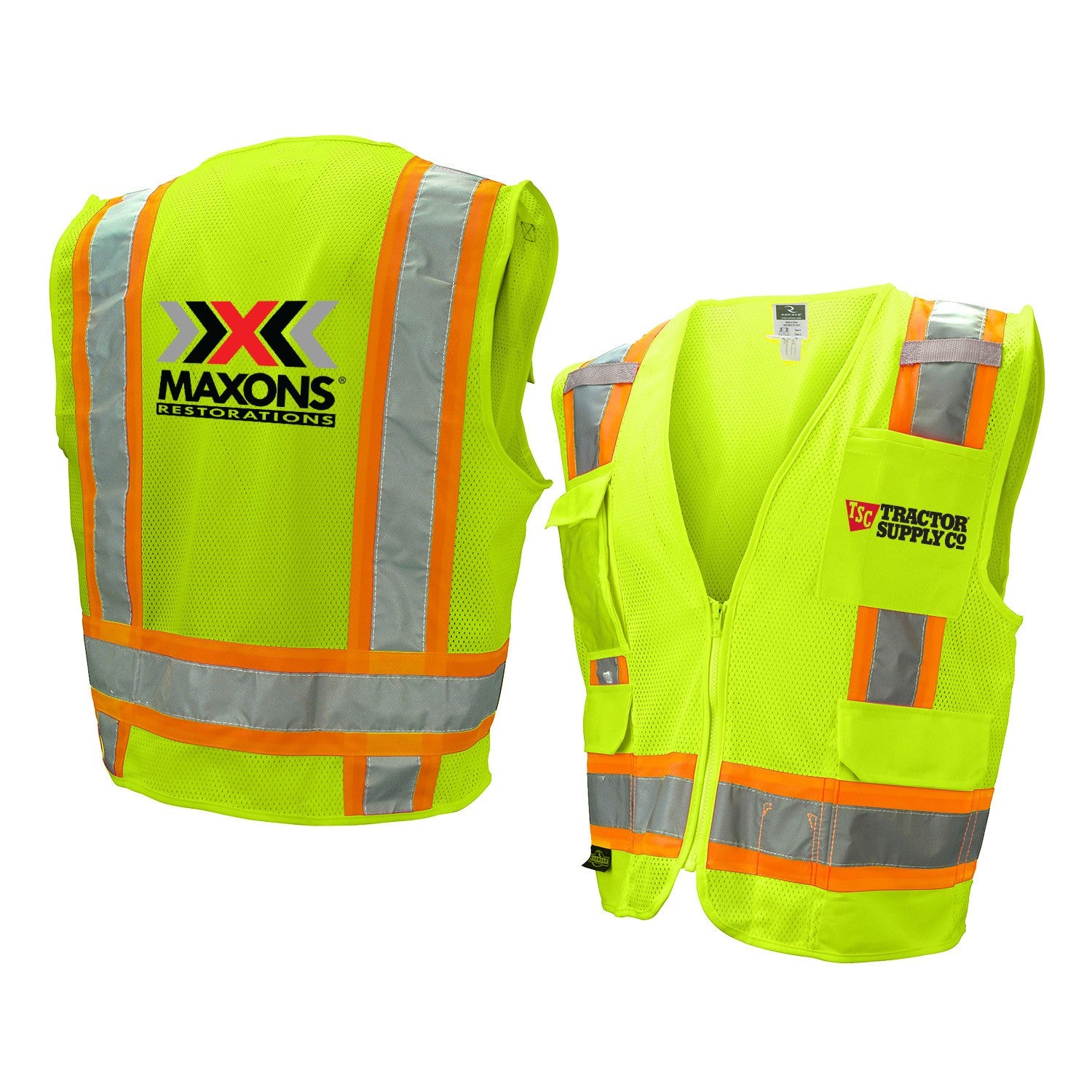Class 2 Safety Vest With Extra Pockets
