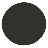 European thick bonded leather single large round coaster black - no backing