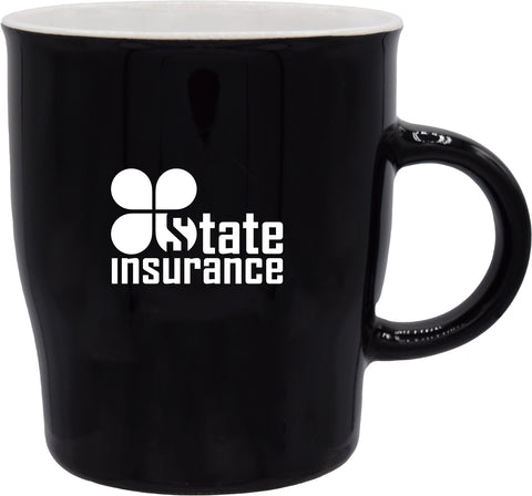 Economy Memphis 17oz 2tone black/white mug