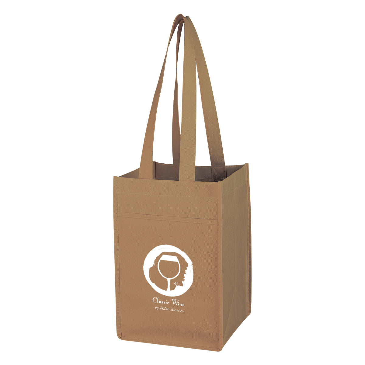 Non-woven 4 Bottle Wine Tote Bag