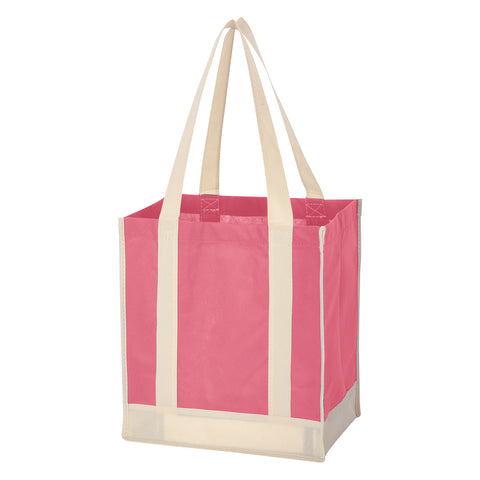 000440 Non-woven Two-tone Shopper Tote Bag