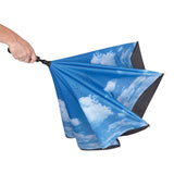48" Arc Blue Skies Inversion Umbrella