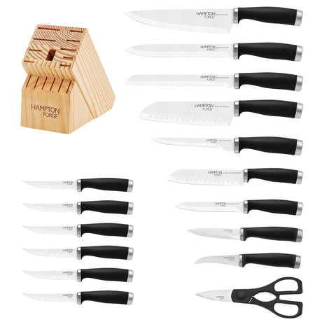 Hampton Forge® Epicure 17 Piece Cutlery Block Set