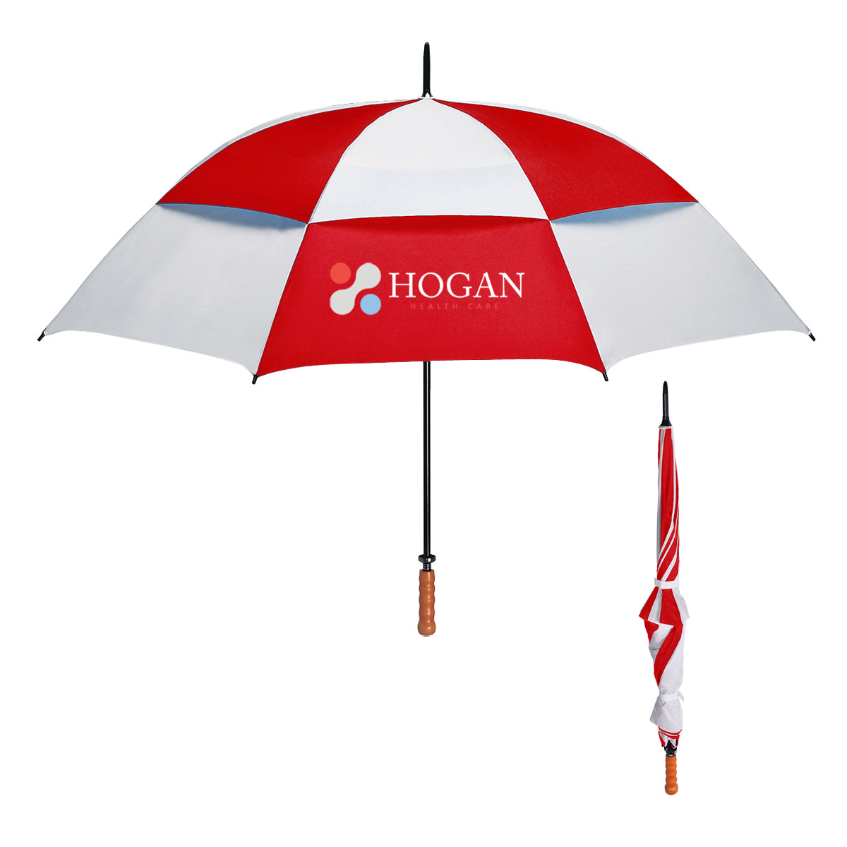 68" Arc Windproof Vented Umbrella