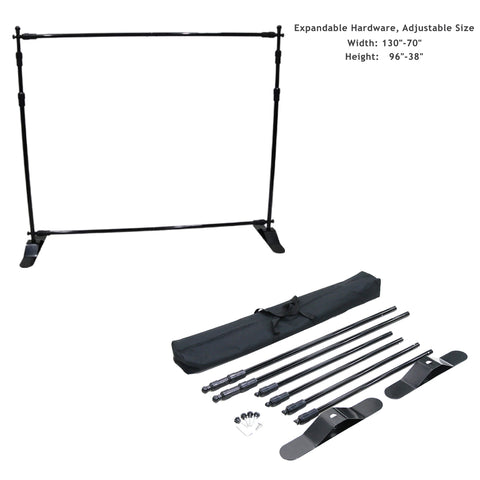 Step and Repeat 8' Backdrop, Media Wall, with Full Color Graphics, Photos, NO SETUP CHARGE