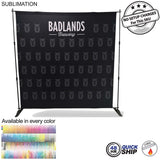 48Hr Quick Ship - 8' Exhibitor Expanding Display Kit, Media Wall, Backdrop, with Full Color Graphics