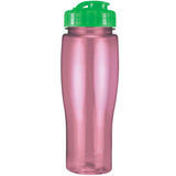 24 Oz. Contour Translucent Bottle w/ Flip Top Lid