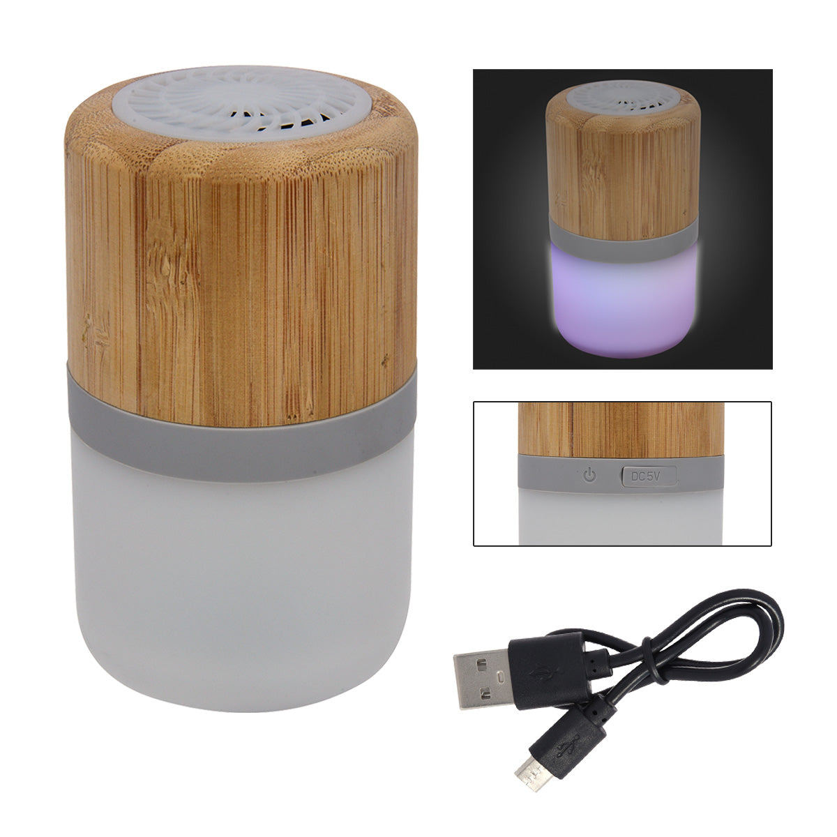 Bamboo Wireless Light Up Speaker