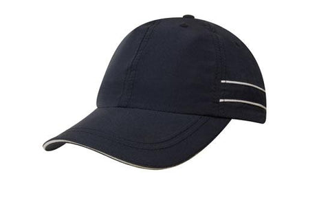 Microfiber Sports Cap w/Piping & Sandwich